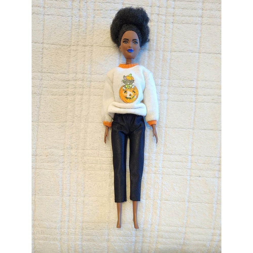Barbie Fashionistas Doll #156 African American Afro & Blue Lips‎ Mattel
